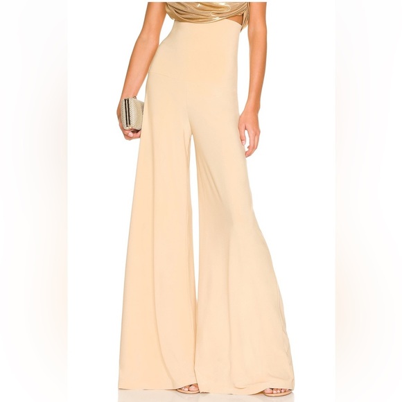 NORMA KAMALI high waist Elephant Pant Blonde size XS NWT - Picture 2 of 6